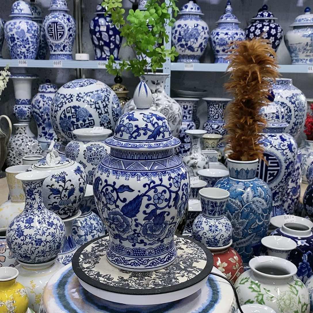 【闪购商品】摆件野一对将军罐…………………………