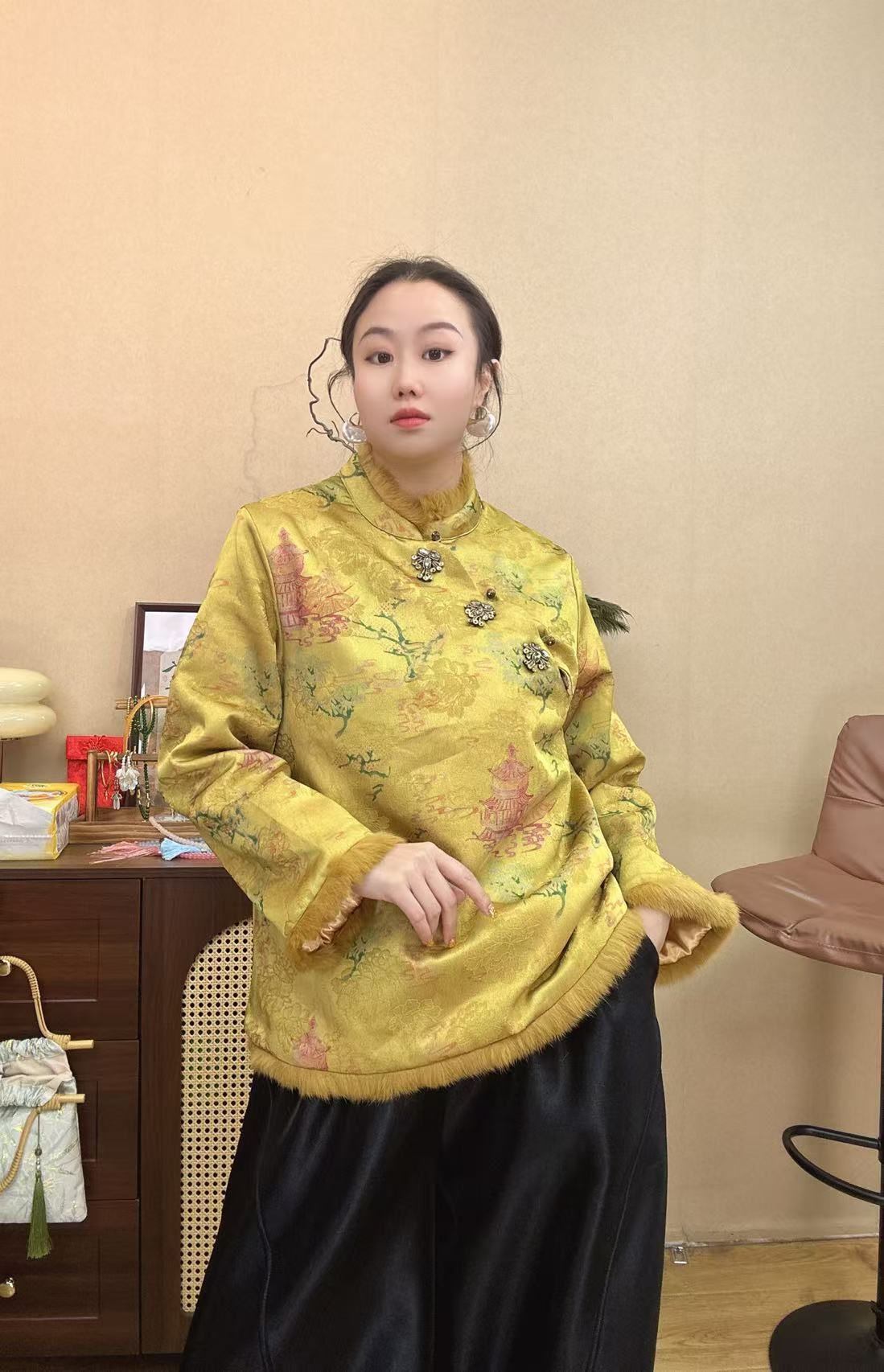 【澜公子6022】岁岁暖*新中式国风夹棉夹厚国风宽松棉服