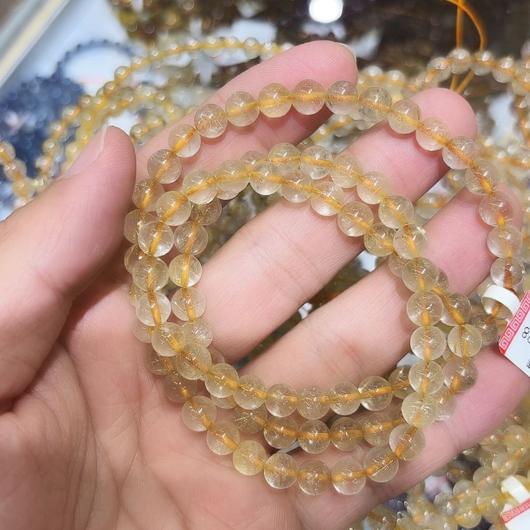 路***影水晶手链未镶嵌钛晶