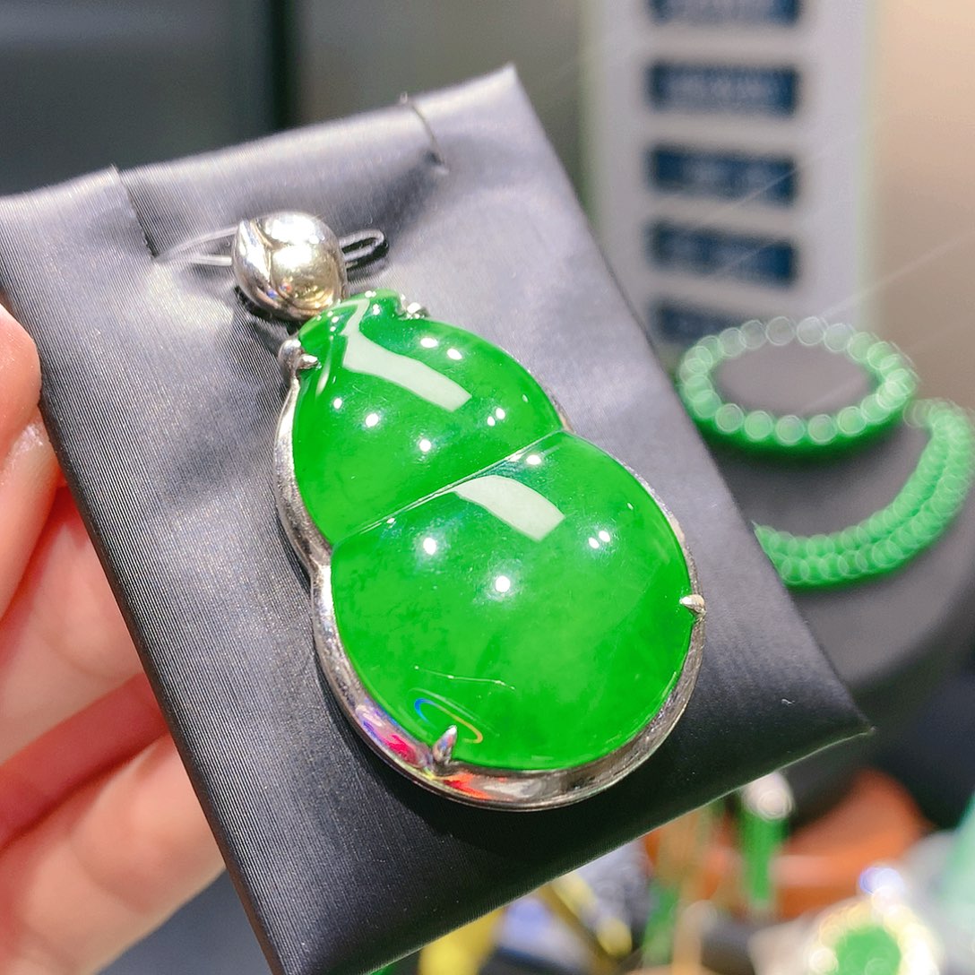 翡翠颈饰银S925镶嵌3甄选qj