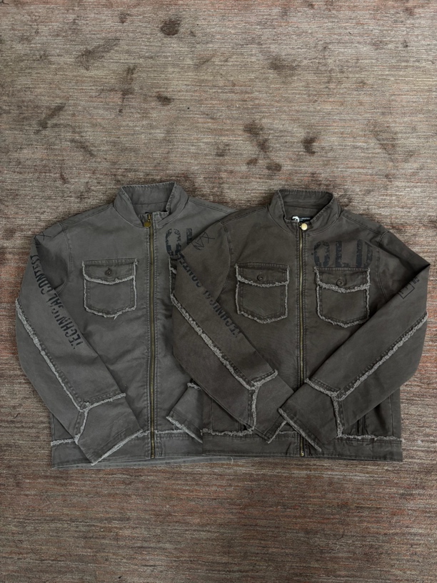 Uninhabitable 早秋新款！纯棉夹克！复古工装外套休闲上衣