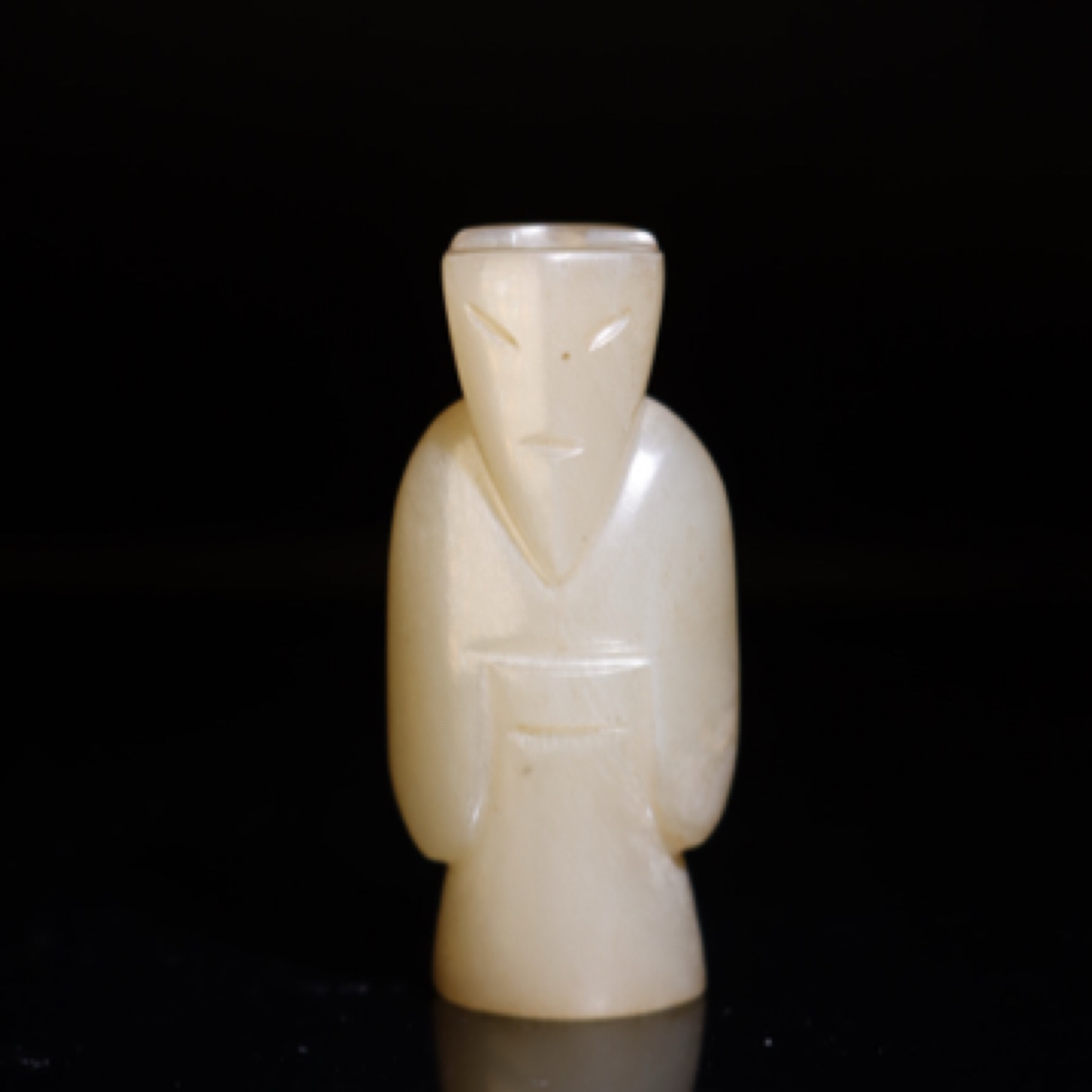 玉翁仲 和田玉挂坠