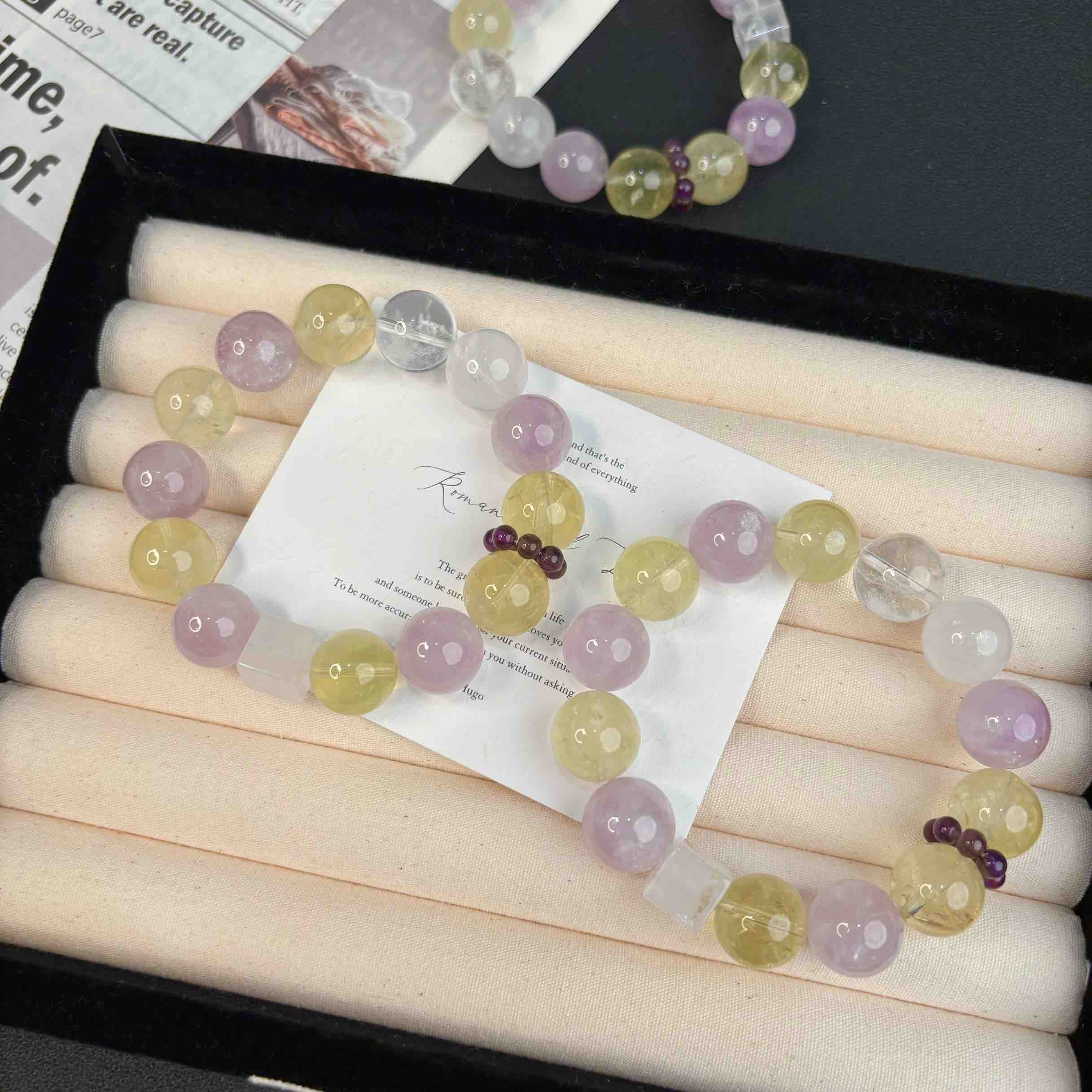 【花影】天然多宝水晶手链女款多样性发一 T1024