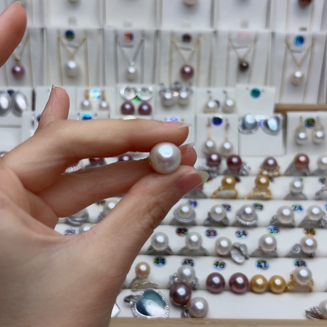 淡水珍珠颈饰银S925镶嵌