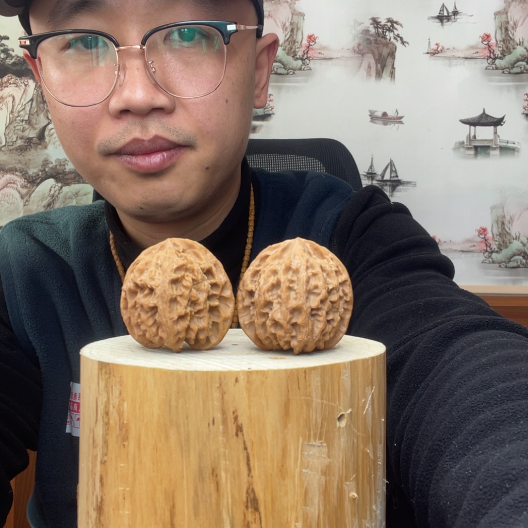 大***菜把件文玩核桃苹果圆