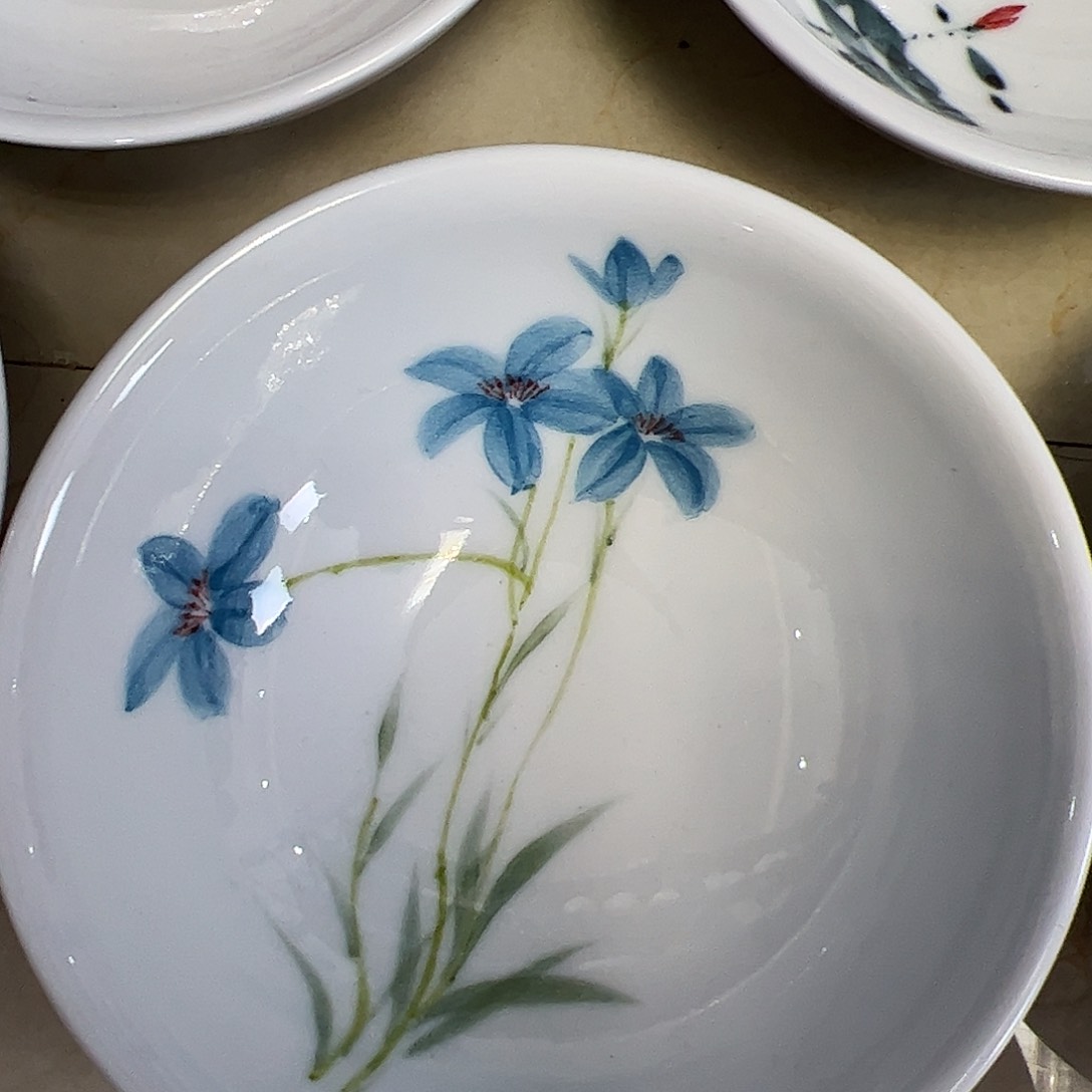 瓷片景德镇陶瓷手工手绘制作