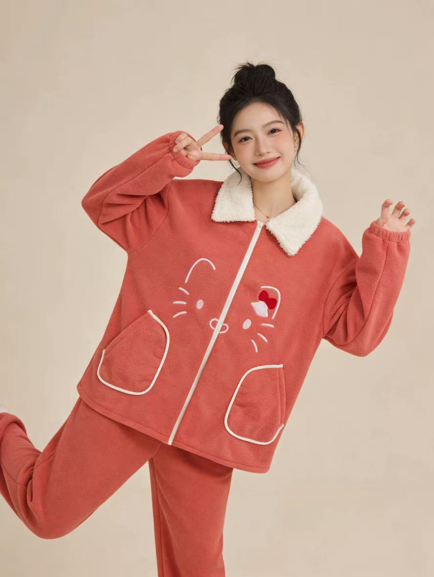 MOXI撤柜睡衣拉链款女款休闲