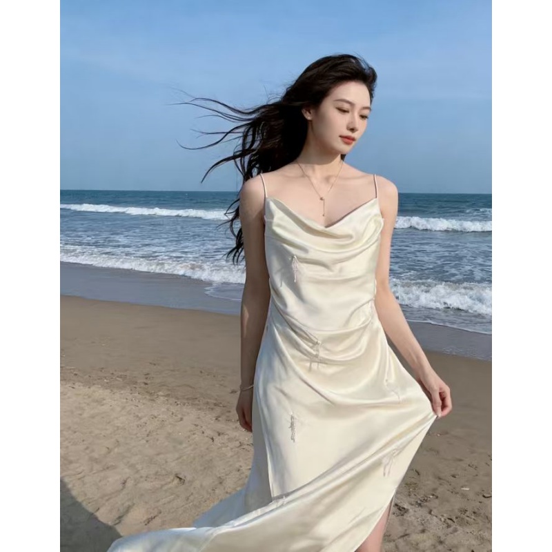 JY 2025新款法式浪漫设计气质轻奢吊带连衣裙JY773-209