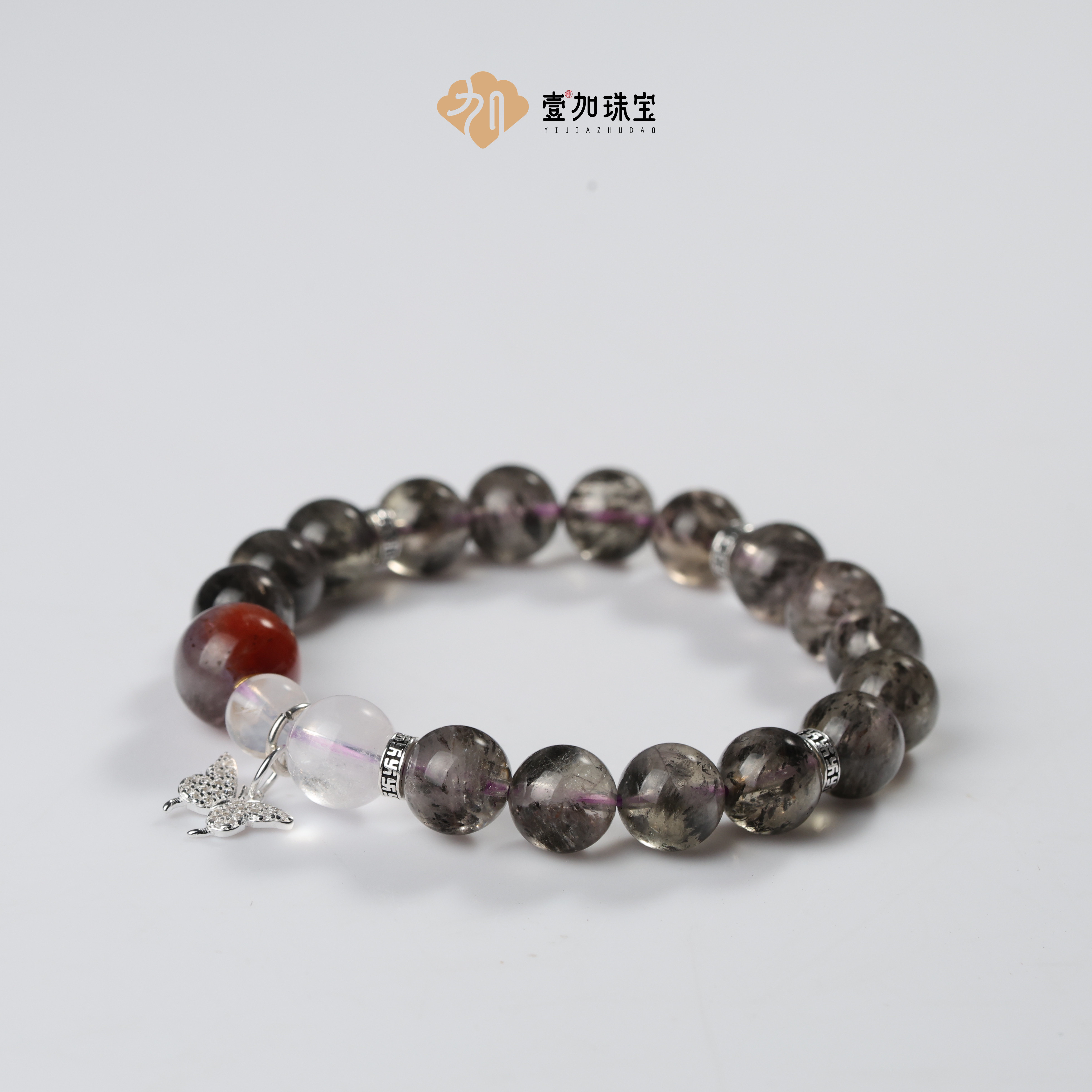 壹加师姐|手工设计烟花黑极光水晶手串多样性发一7216N