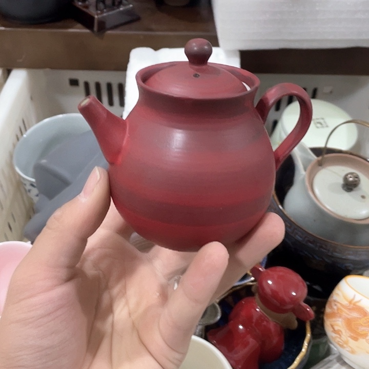 陶瓷茶具全部清清完回家过年