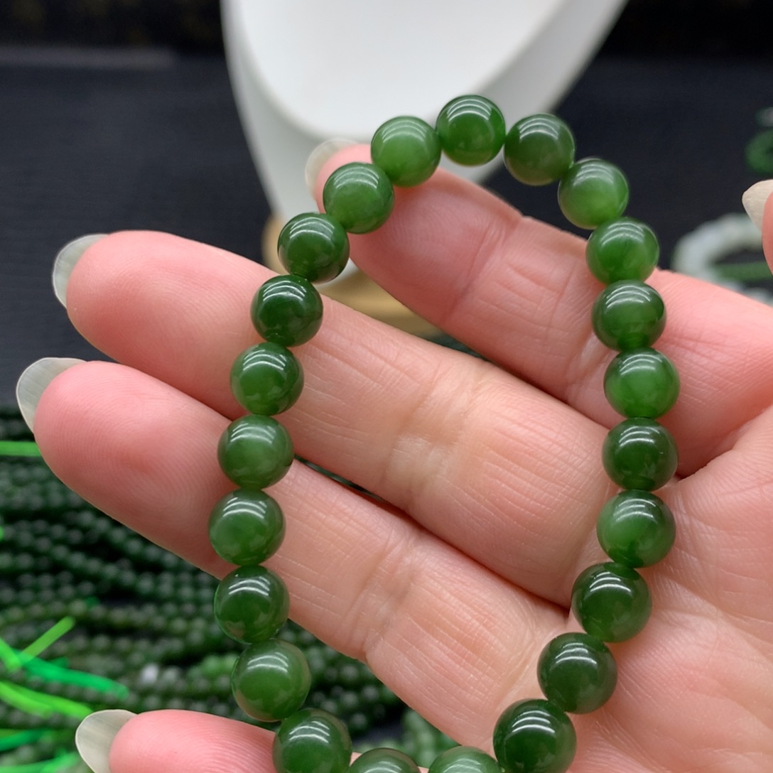 和田玉未镶嵌手链8