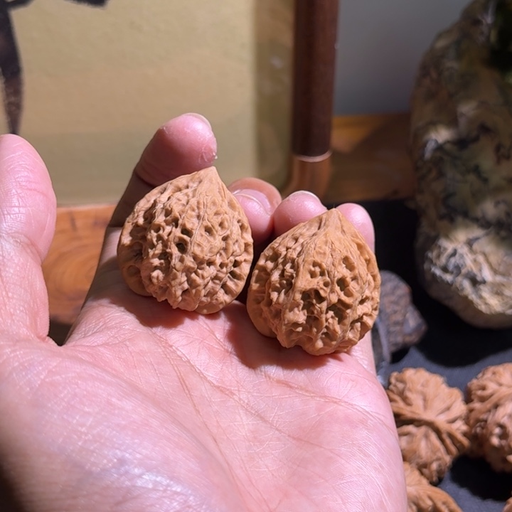 吊坠文玩核桃血玲珑34全品