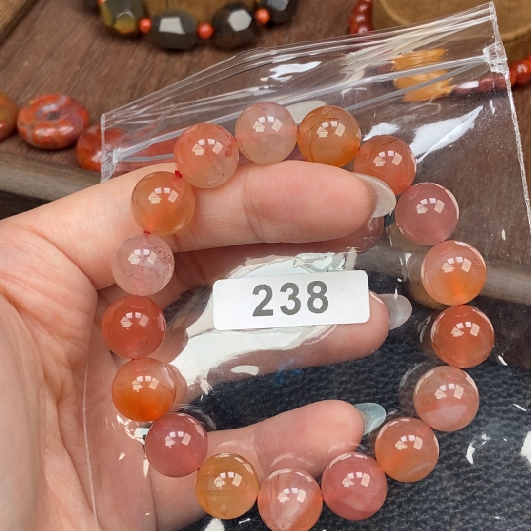 南红玛瑙未镶嵌手链卡11.6