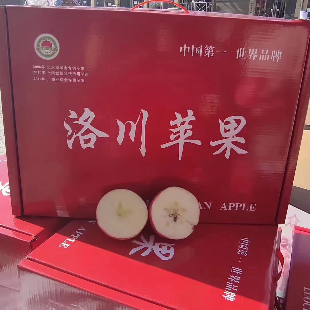 【12枚礼盒装】陕西洛川苹果红富士礼盒送人送礼高档