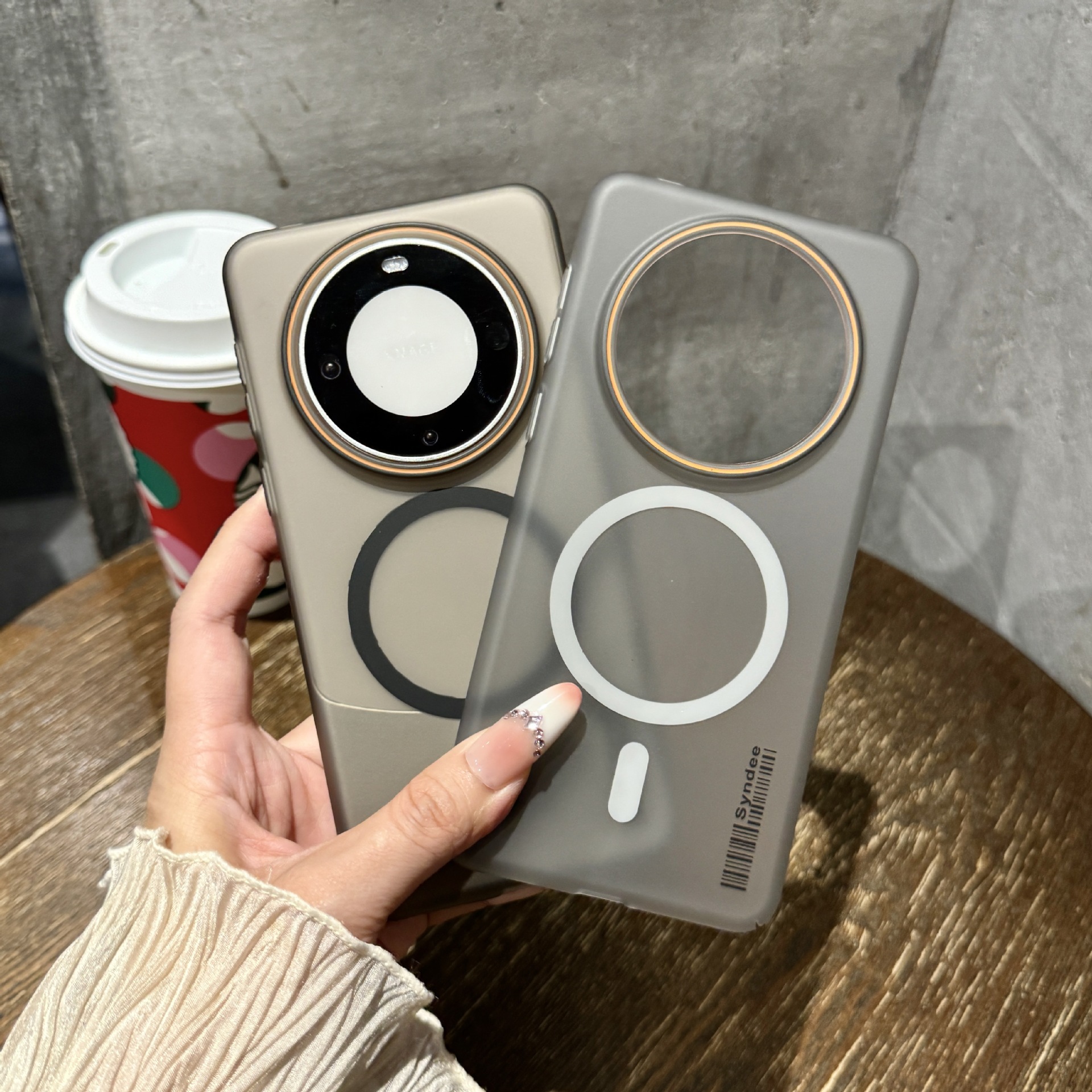 肤感磨砂手机壳适用华为p70pro磁吸外壳Mate60pro简约薄p40保护套