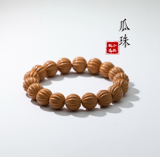 猴头雕刻瓜珠手串13尺寸