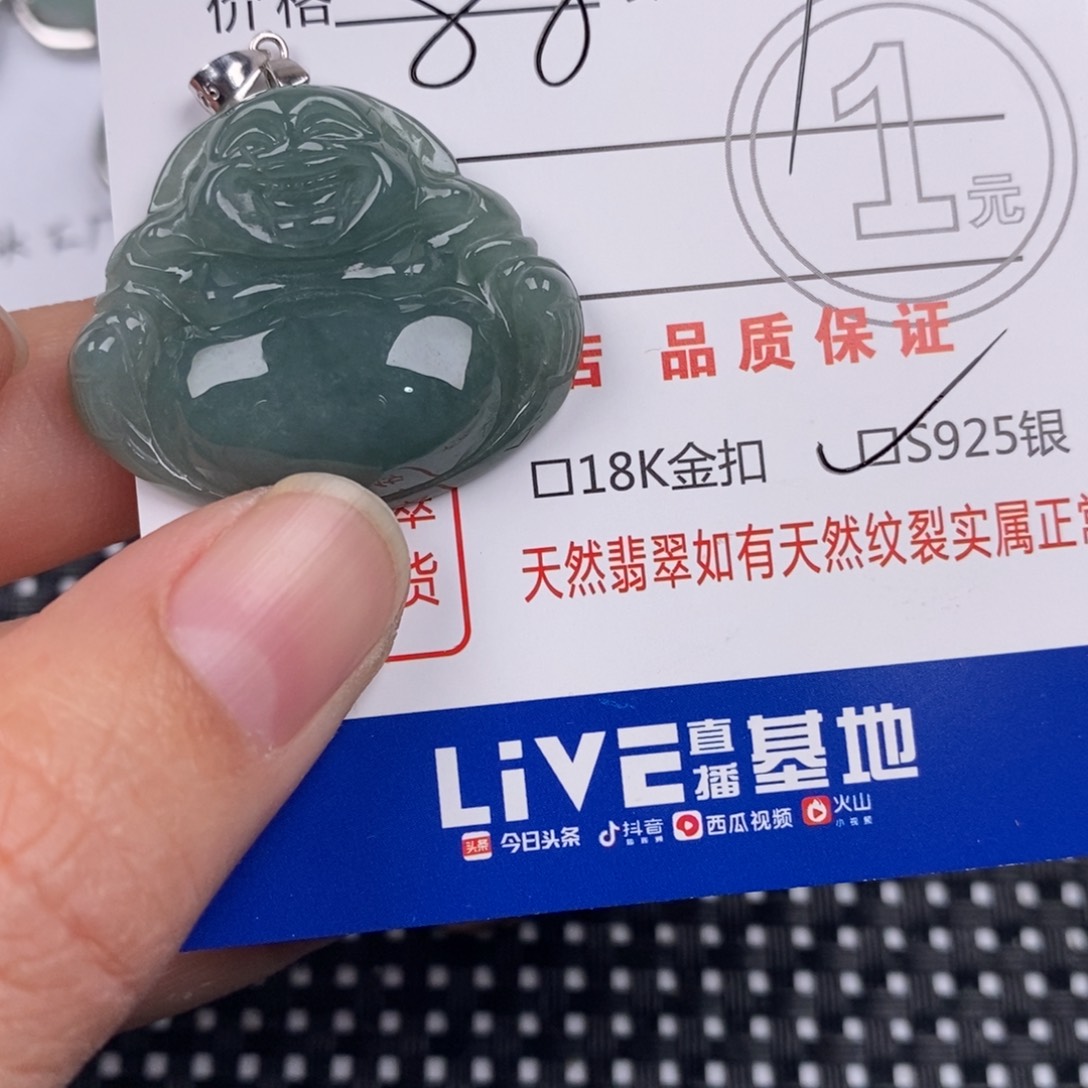 翡翠银S925镶嵌颈饰