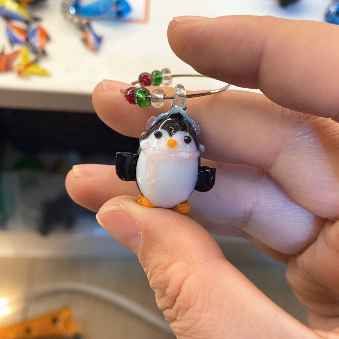 琉璃手工艺品粉色