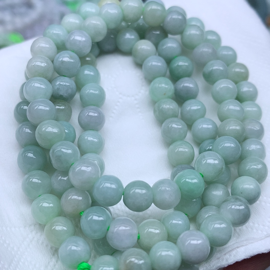 翡翠未镶嵌颈饰珠子5