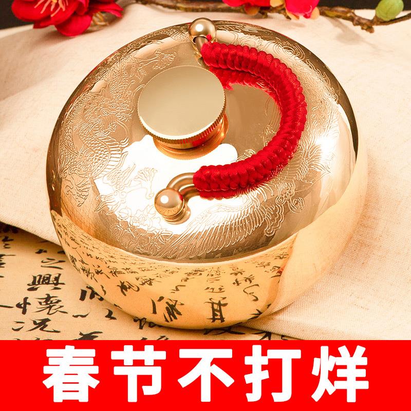 汤婆子加厚按摩铜壶推背铜壶烫背铜壶捂宫廷复古风结婚暖手炉