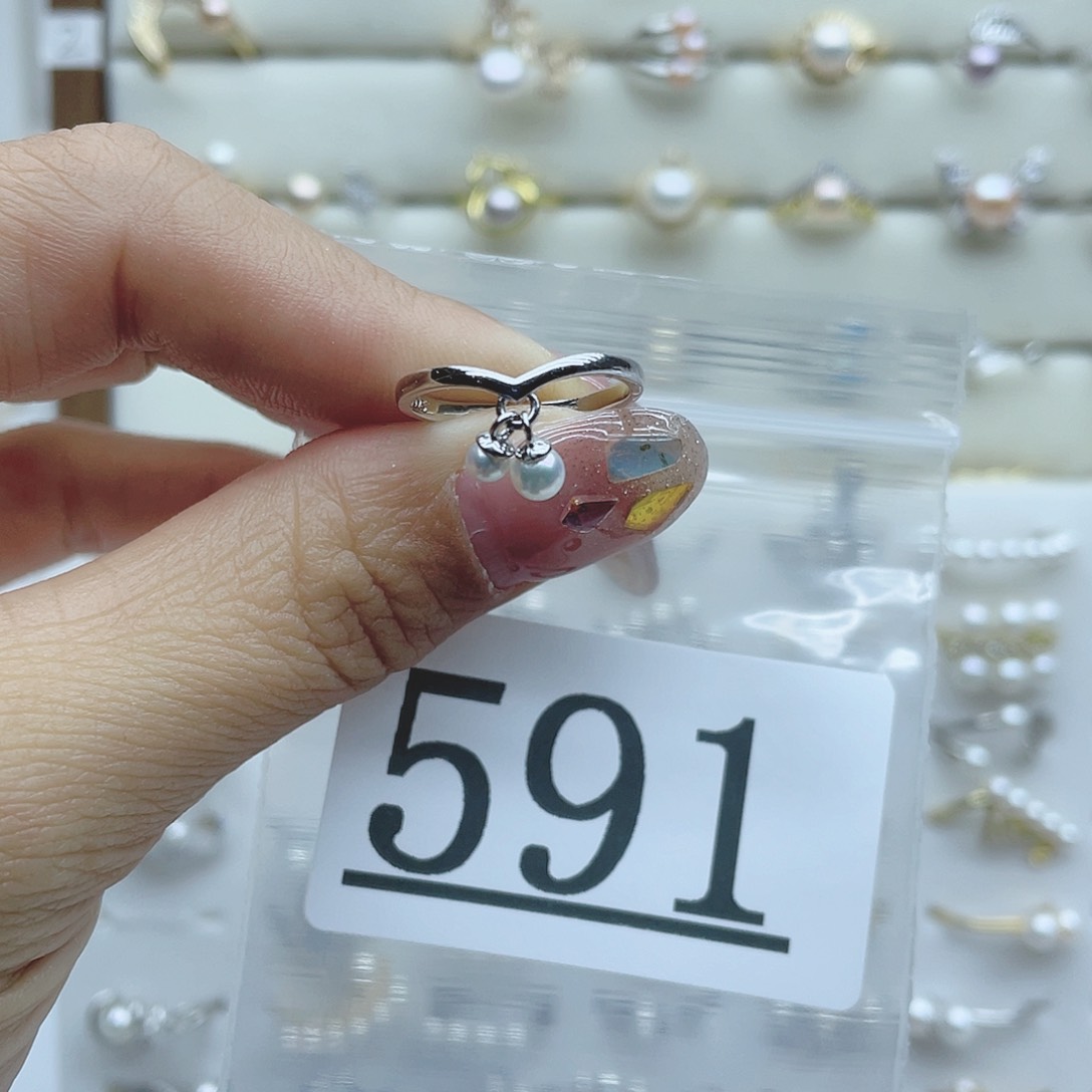 淡水珍珠珠宝奇石银S925镶嵌591