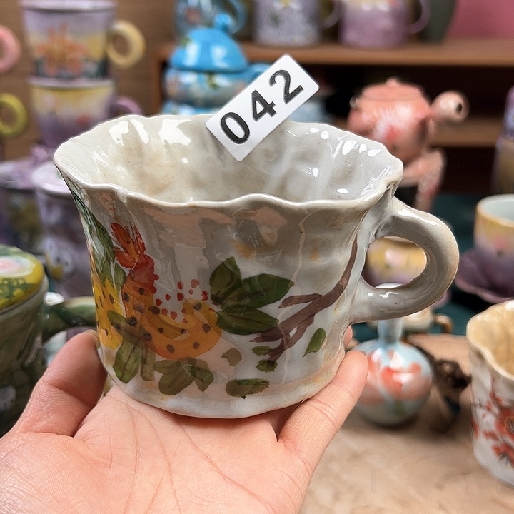 杯景德镇陶瓷手绘作品042