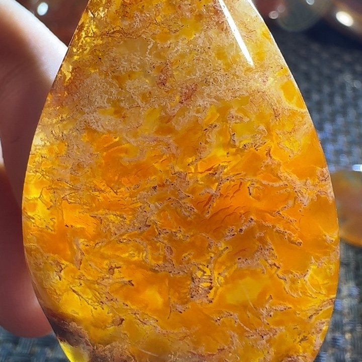 青***码玛瑙/玉髓未镶嵌颈饰