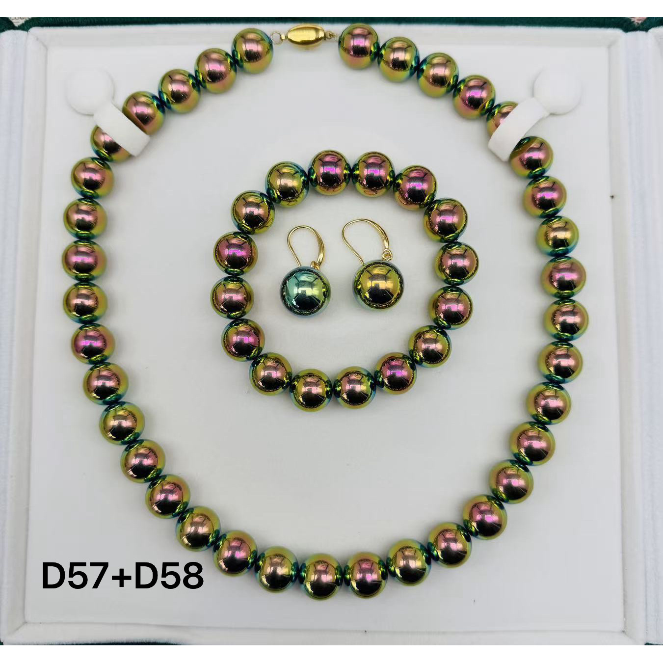 【双双甄选】 D57+D58精美时尚美人珠链约12mm 多样性发货