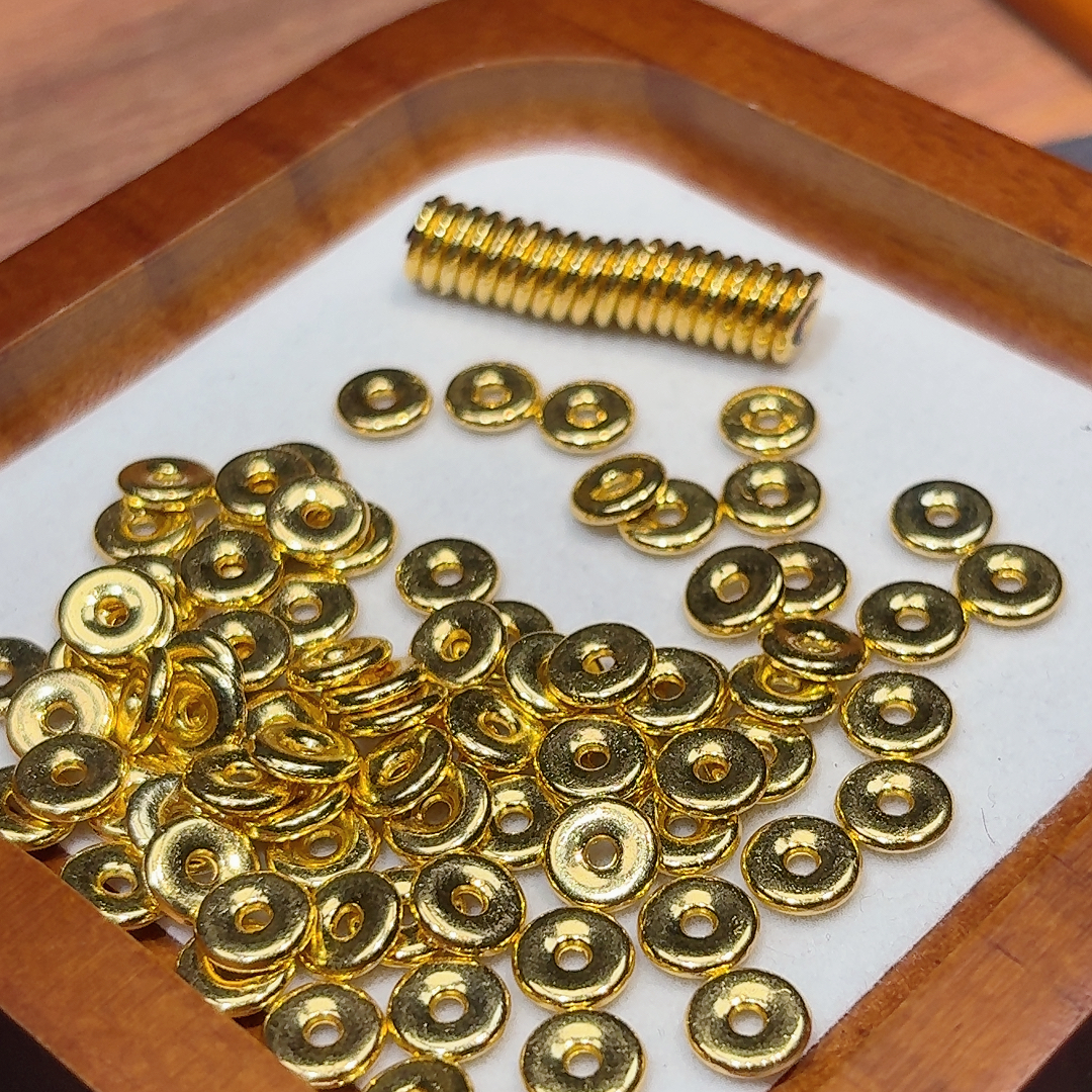 铜配件隔片0.8mm20片手串配件隔片文玩配饰配件隔片diy配件隔片