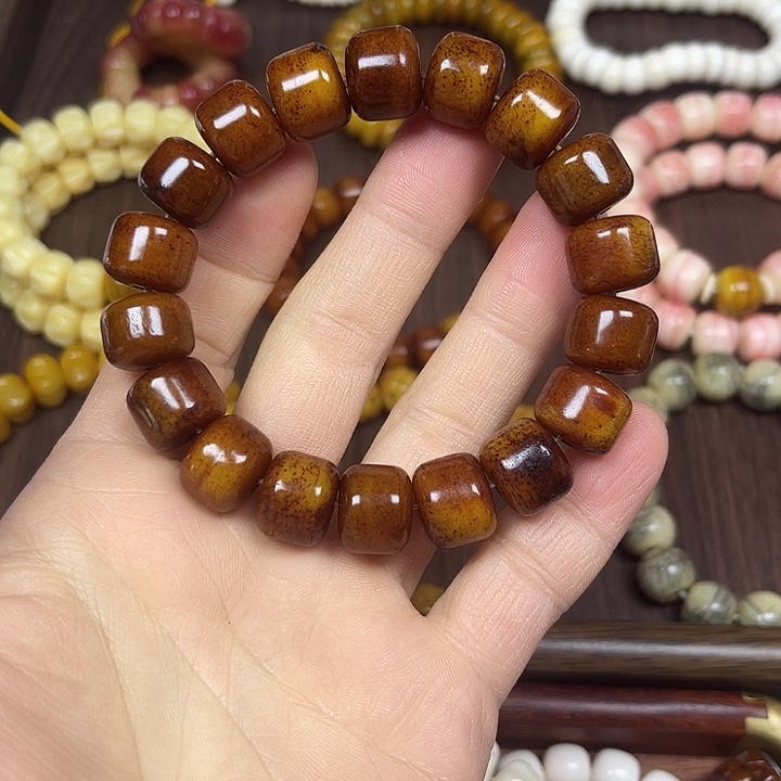 让***去鹿骨手串/手链驼骨老料14