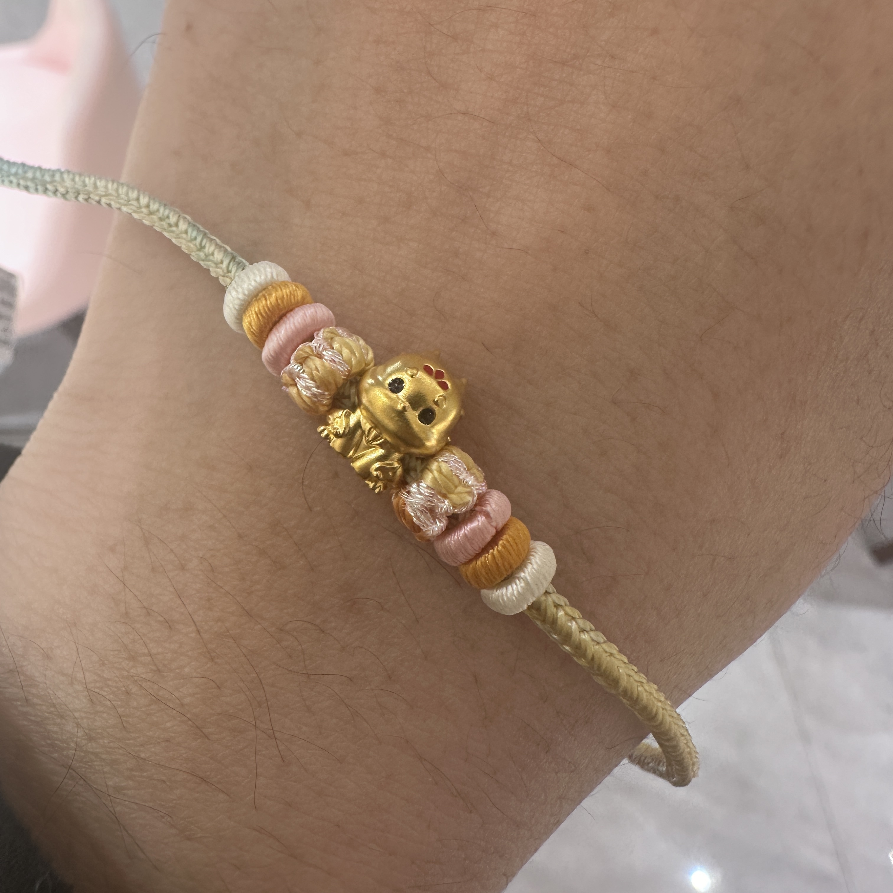 金至福足金白泽（赠绳子）