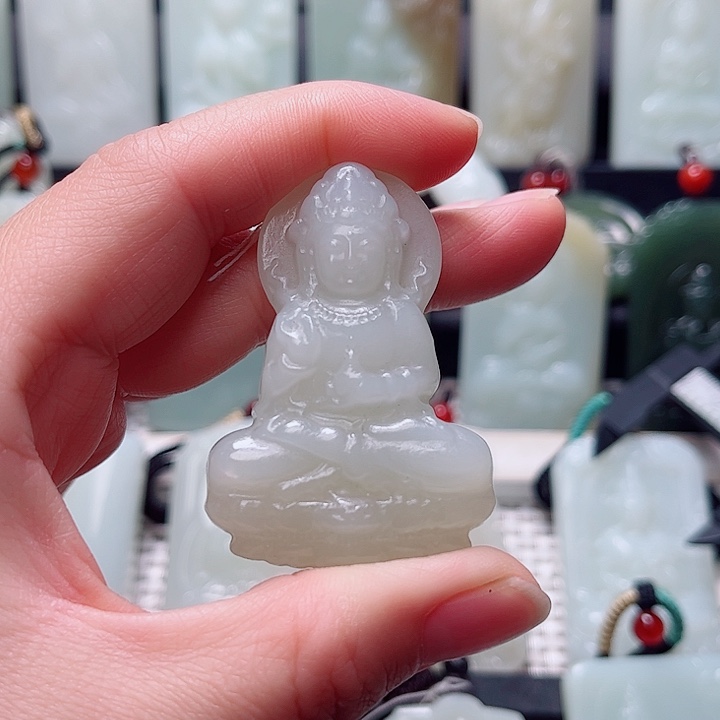 和田玉未镶嵌挂件