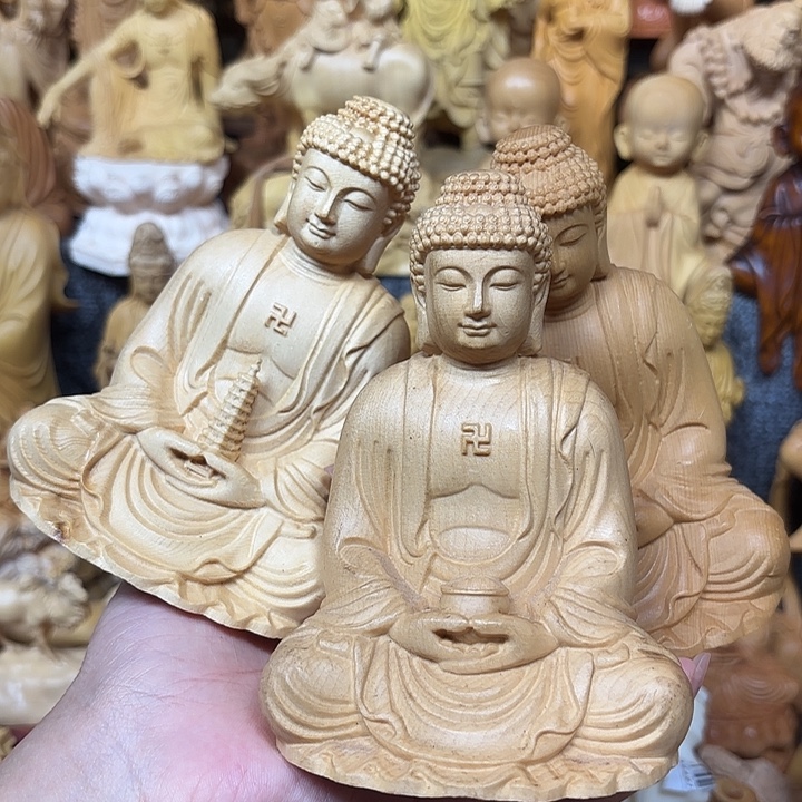 桧木桧木瑕疵三宝佛