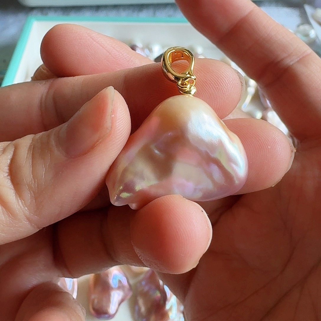 淡水珍珠颈饰银S925镶嵌