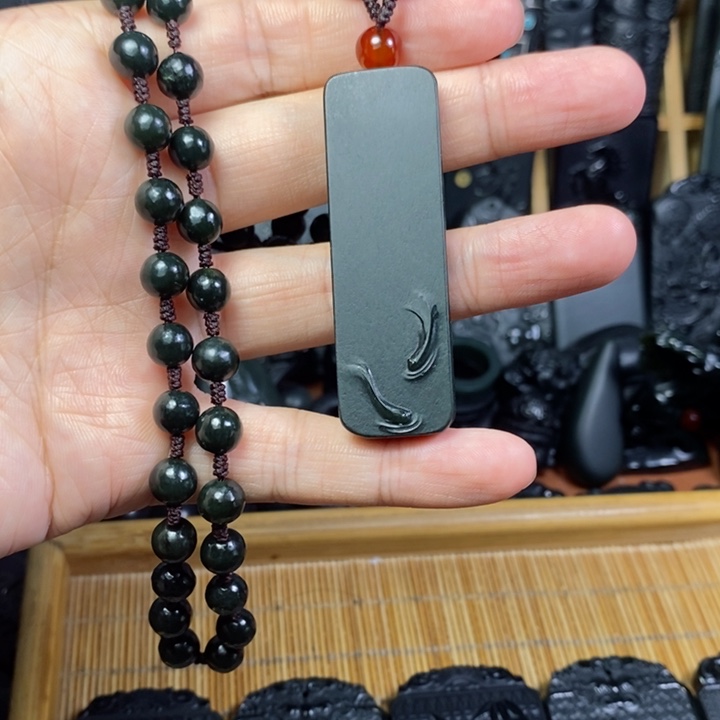 和田玉（青玉）戒指未镶嵌