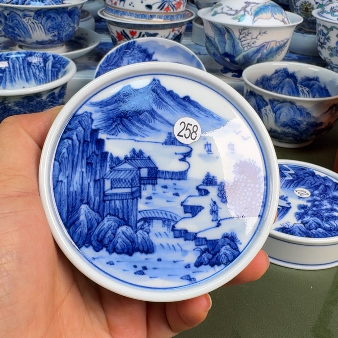 陶景德镇纯手绘茶具圆圆258