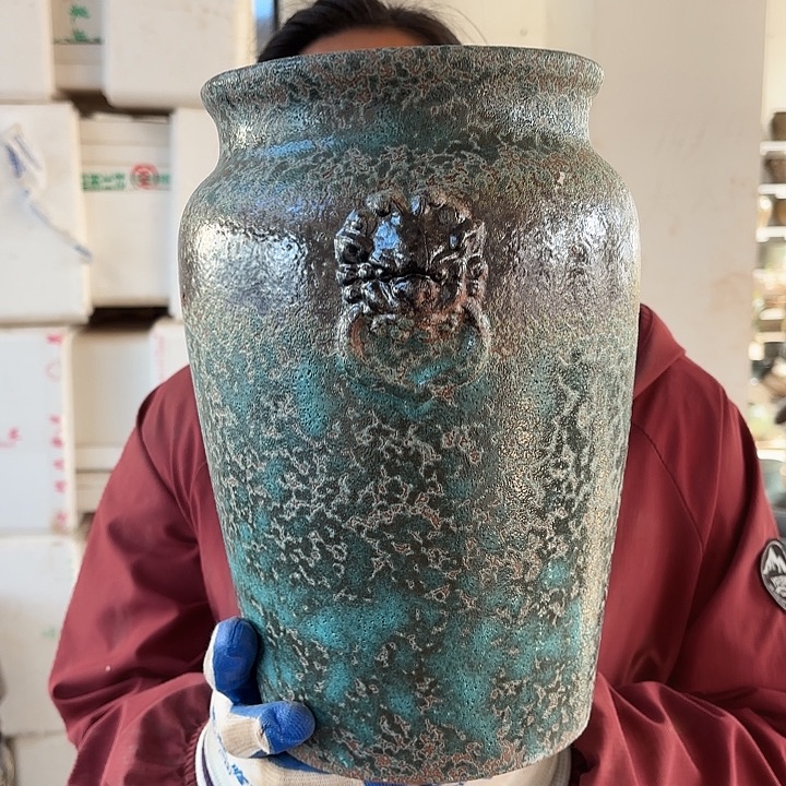 瑕疵高30口20花盆