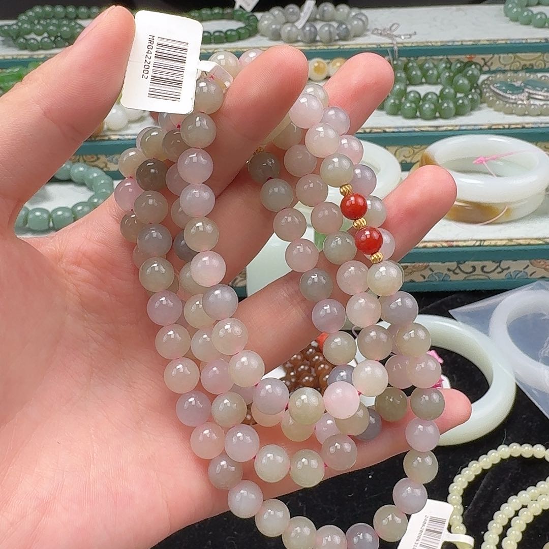 和田玉手串未镶嵌