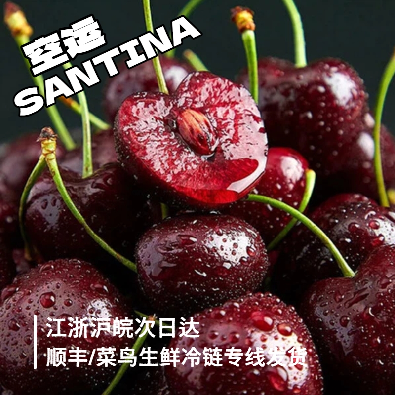 【黑车5JD KX高品质次日达HT】1.6斤/5斤智利空运车厘子内附果径卡桑提娜樱桃智利共和国