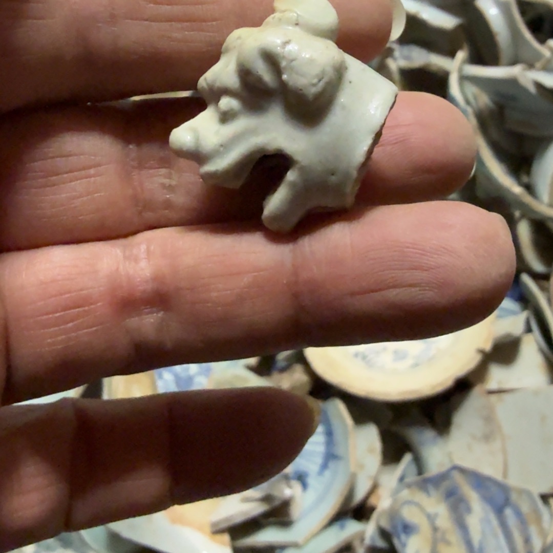 闲***雪瓷片景德镇陶瓷碎片片