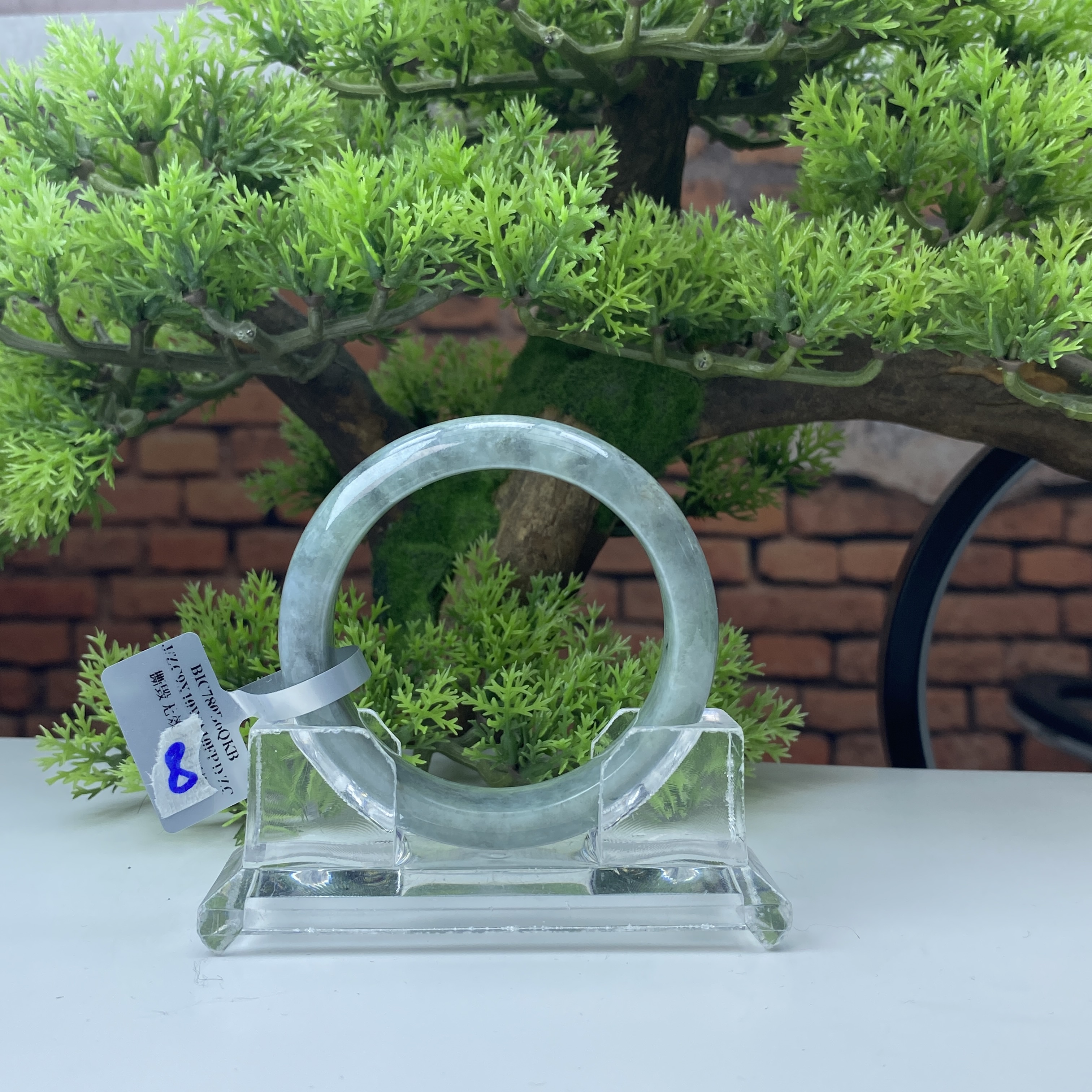 56.8【刀客砍价王】燕子-天然缅甸A货翡翠手镯 (微瑕)  C8