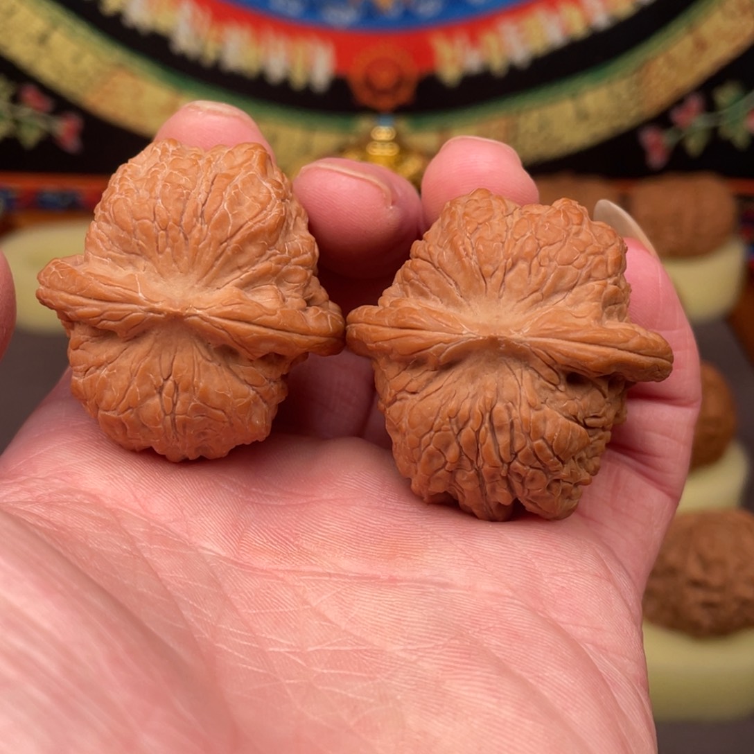 核桃把件?**纷血麒麟全品.38.5