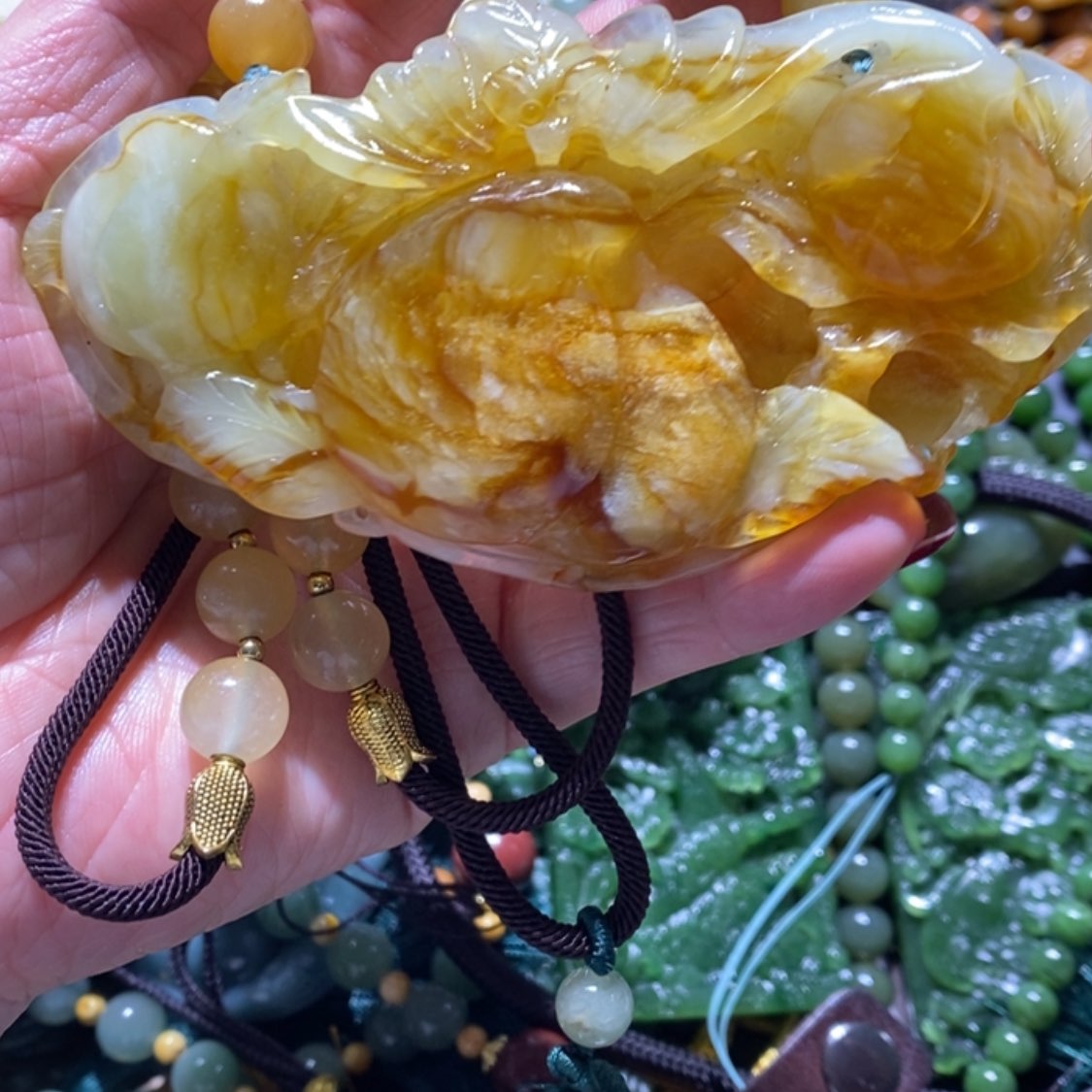 【闪购商品】岫玉毛衣链未镶嵌