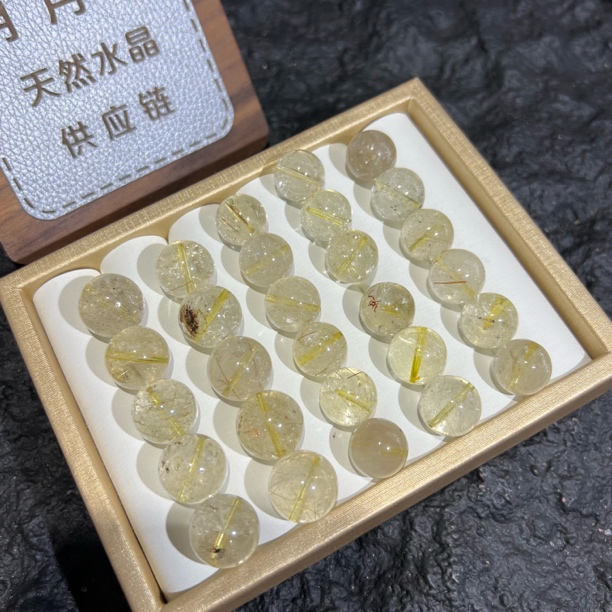 【月月家】R099天然水晶 高品精灵阿塞通孔单珠 多样性发其一