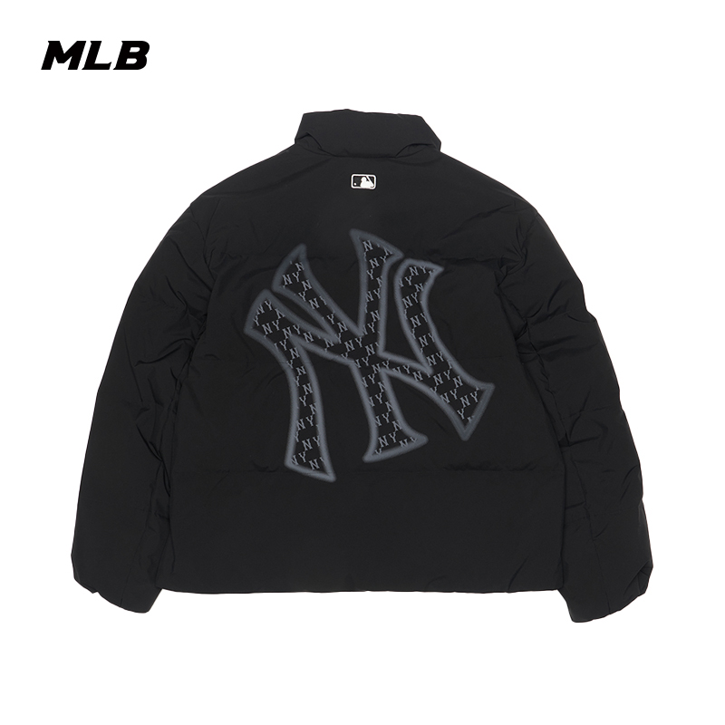 MLB官方男女情侣鹅绒时尚休闲防水防泼老花羽绒服25秋冬新款DJM12
