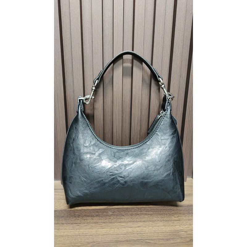 时尚潮流真皮新款女包手提包 0423 黑色 mst