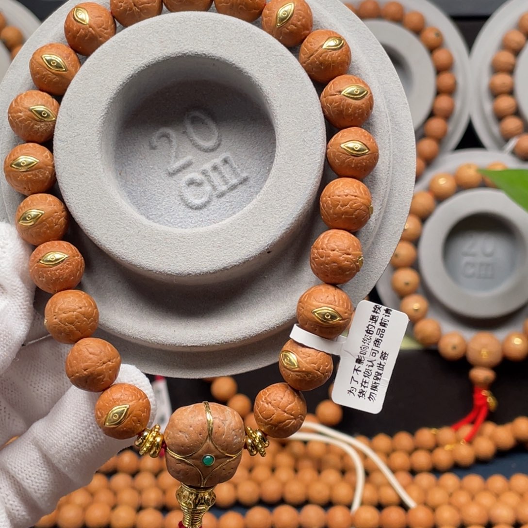 凤眼菩提手串尼泊尔凤眼同树法罗眼镶嵌