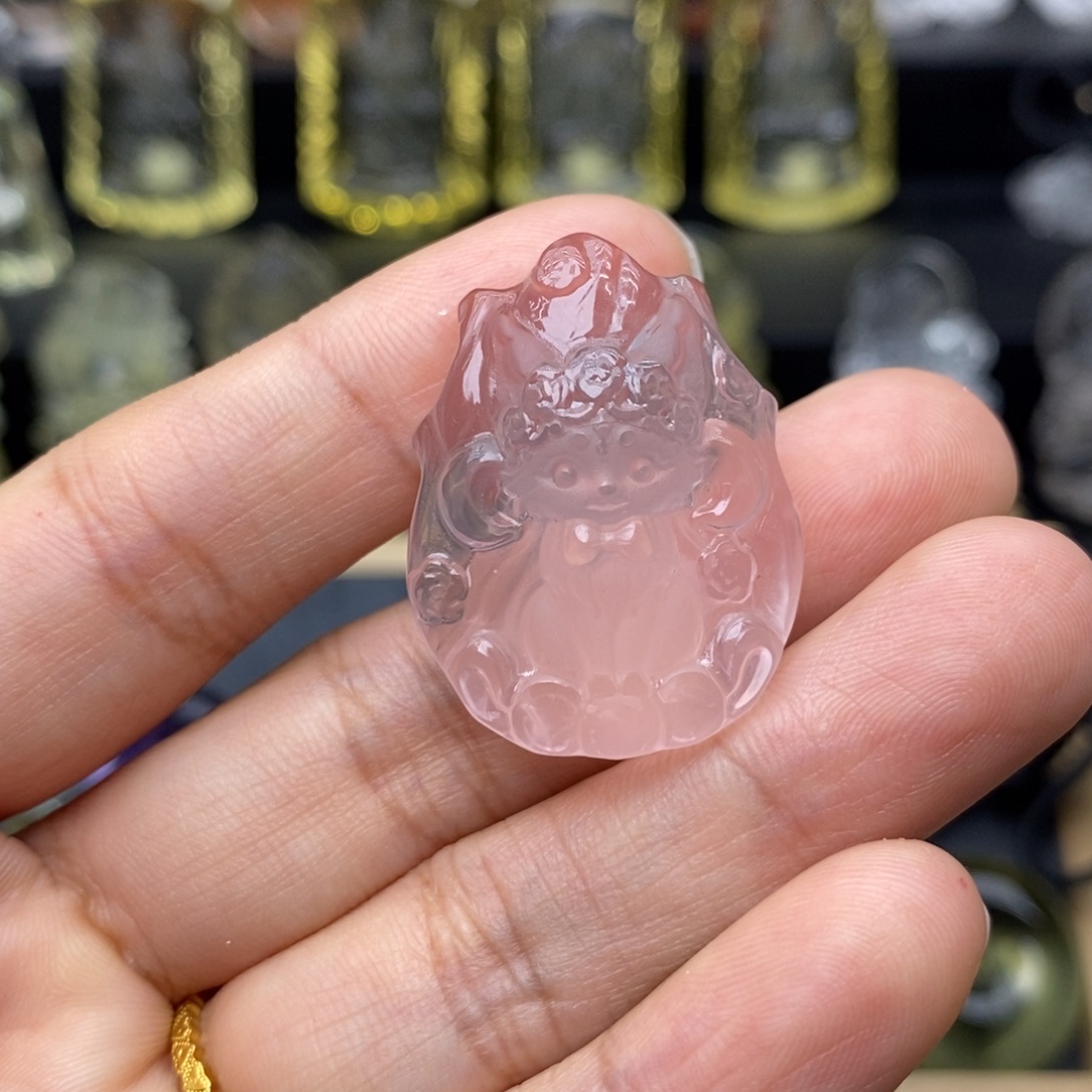 半***夏未镶嵌水晶颈饰九尾吊坠