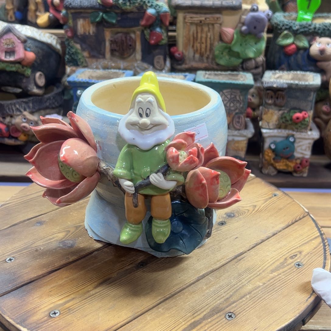 红陶萌淘多肉花盆