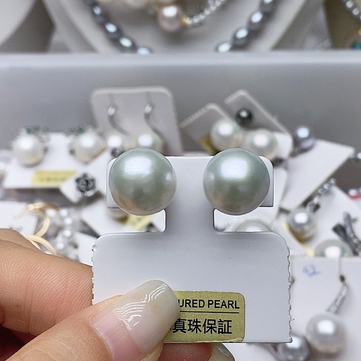 淡水珍珠未镶嵌耳钉